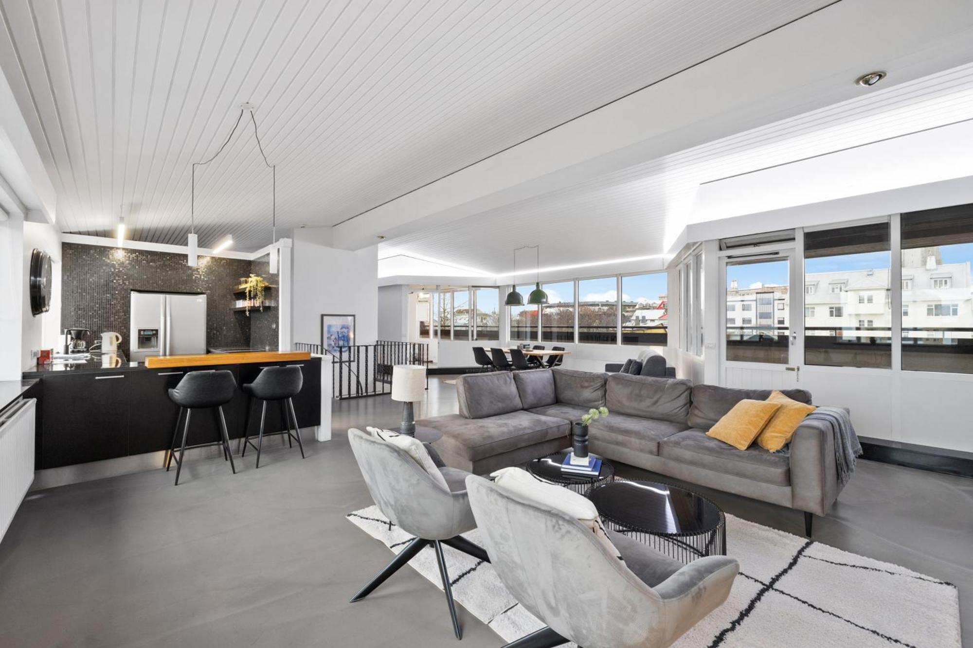 Penthouse Apt On The Shopping Street-Free Parking Reykjavík Exterior photo
