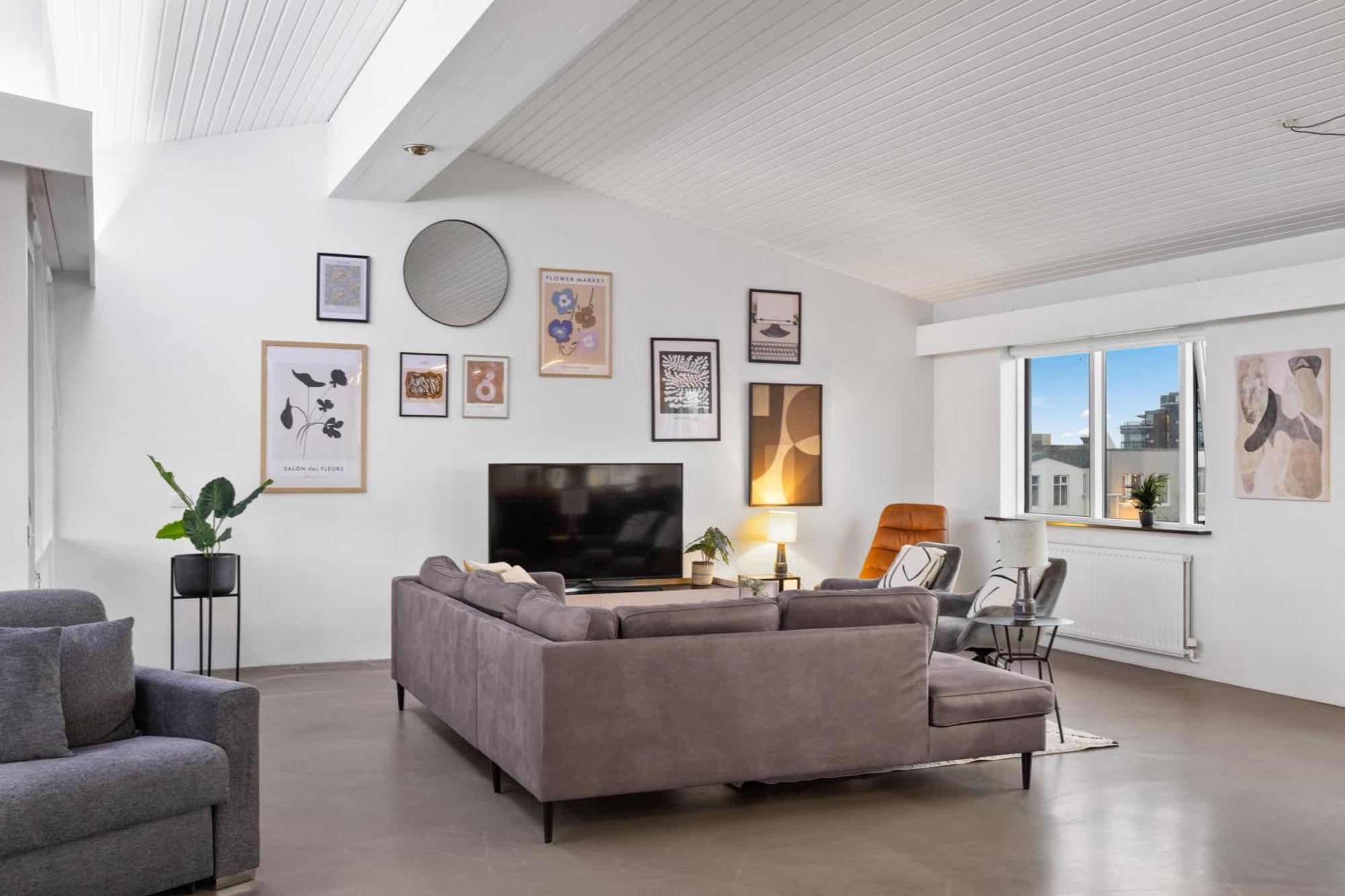 Penthouse Apt On The Shopping Street-Free Parking Reykjavík Exterior photo